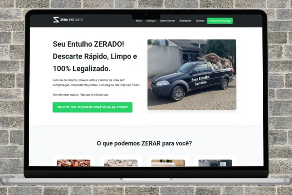 Exemplo de Criação de Site